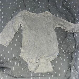 Gerber Cream Long Sleeve Baby Bodysuit